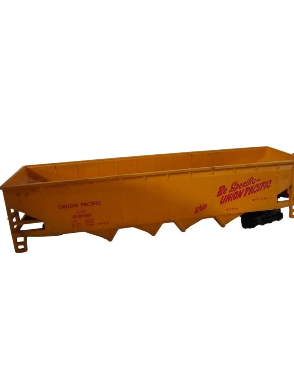 TYCO HO Scale Union Pacific Hopper Train Car U.P. 62040 Yellow 628769